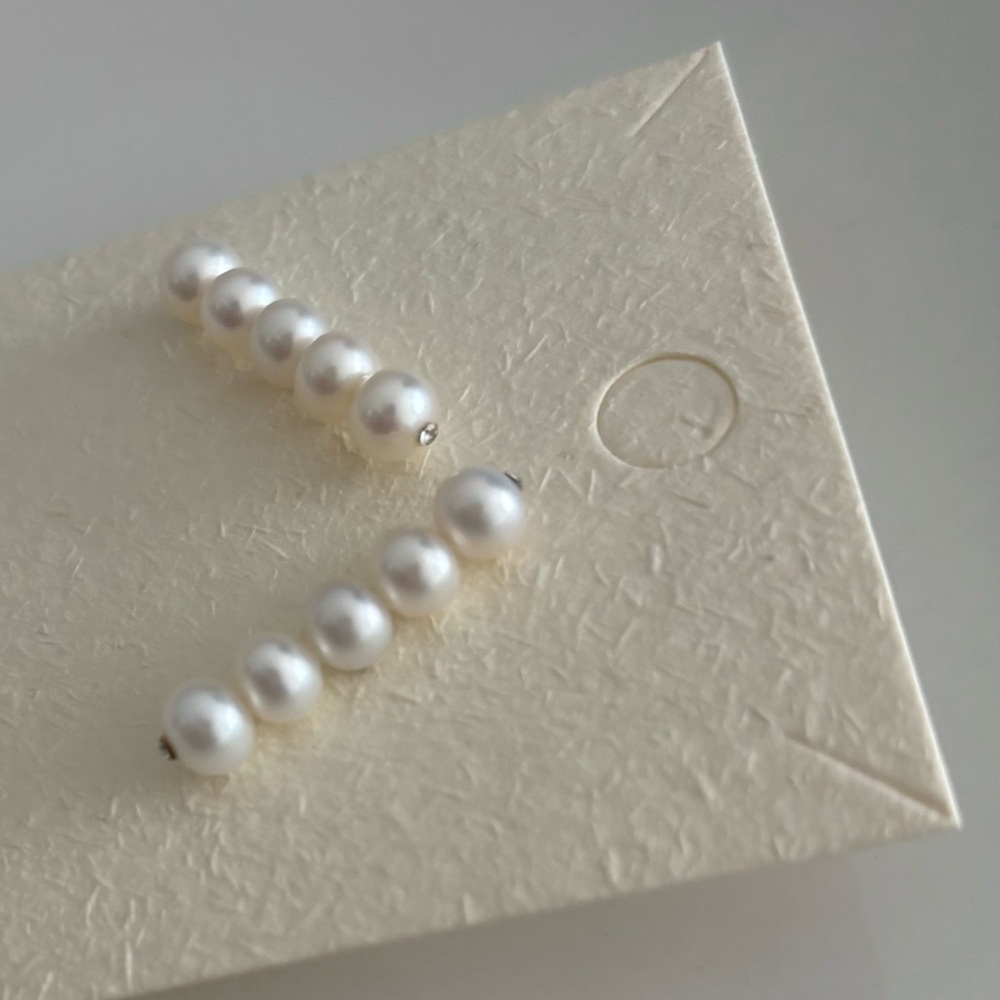 Freshwater Pearl Earrings - Picture 3 of 8
